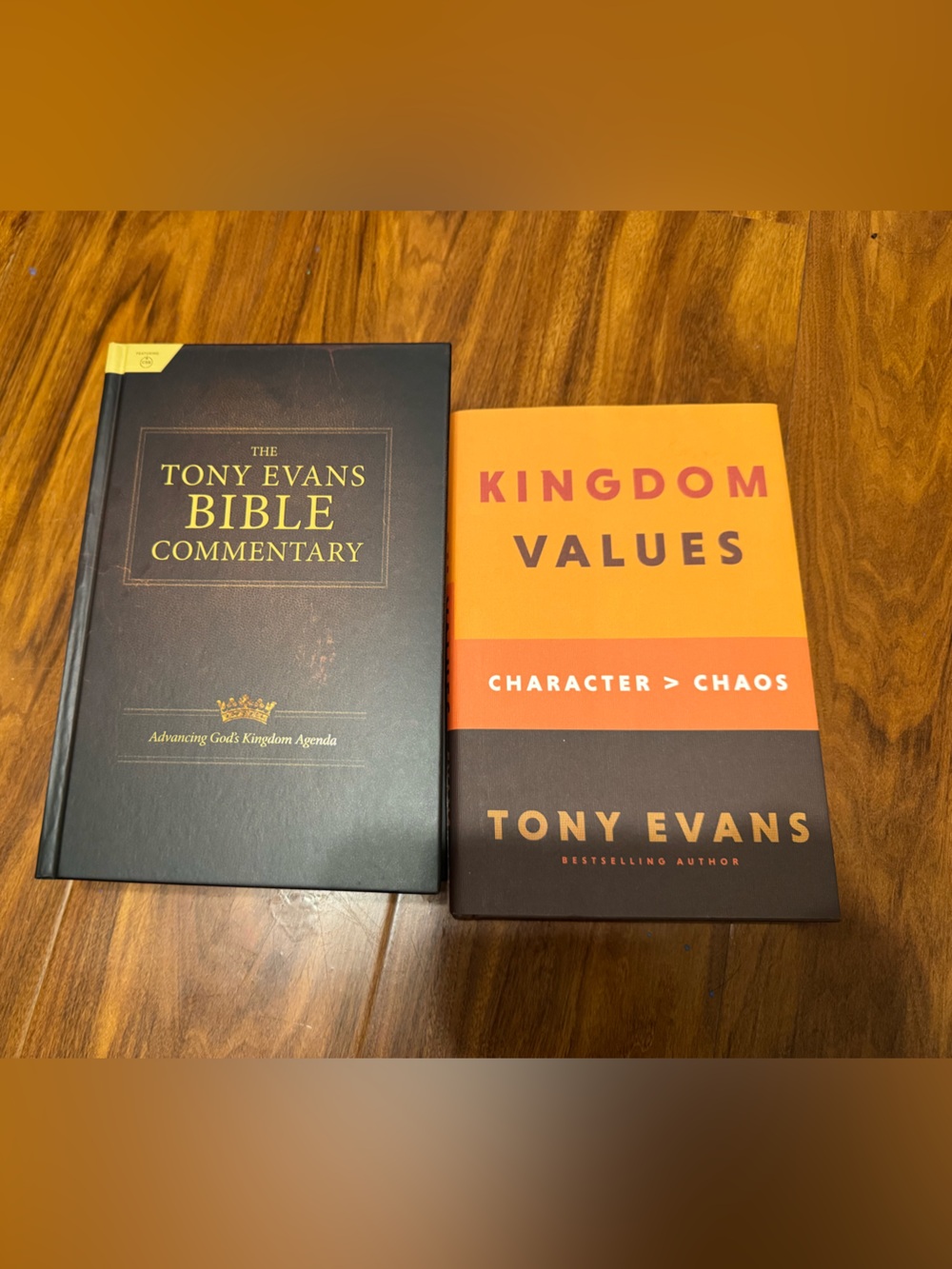 Tony Evans Bible Commentary & Kingdom Values Book Bundle
